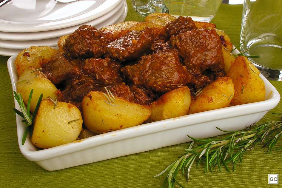 Ingredientes da Carne de panela com batata dourada