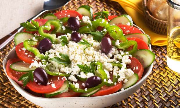 Receita de Salada grega Low Carb