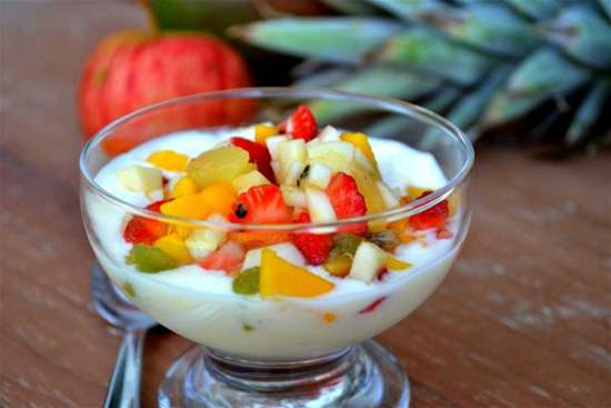 Receita de Salada de Frutas com Iogurte Light