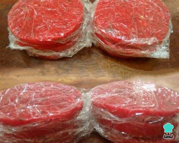 Receita de Bife de carne moída para hambúrguer