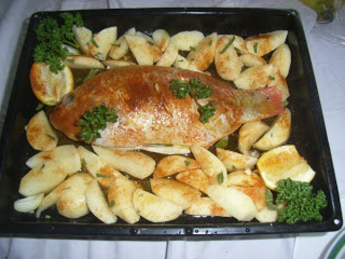 Receita de Tilápia ao forno com batatas