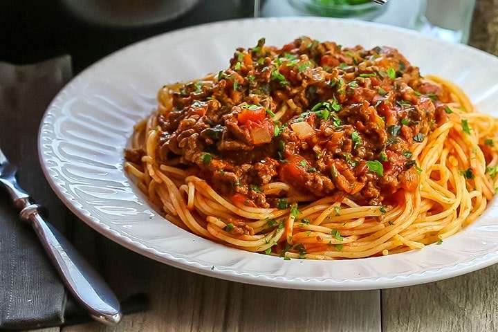 Receita de Esparguete à bolonhesa Fácil