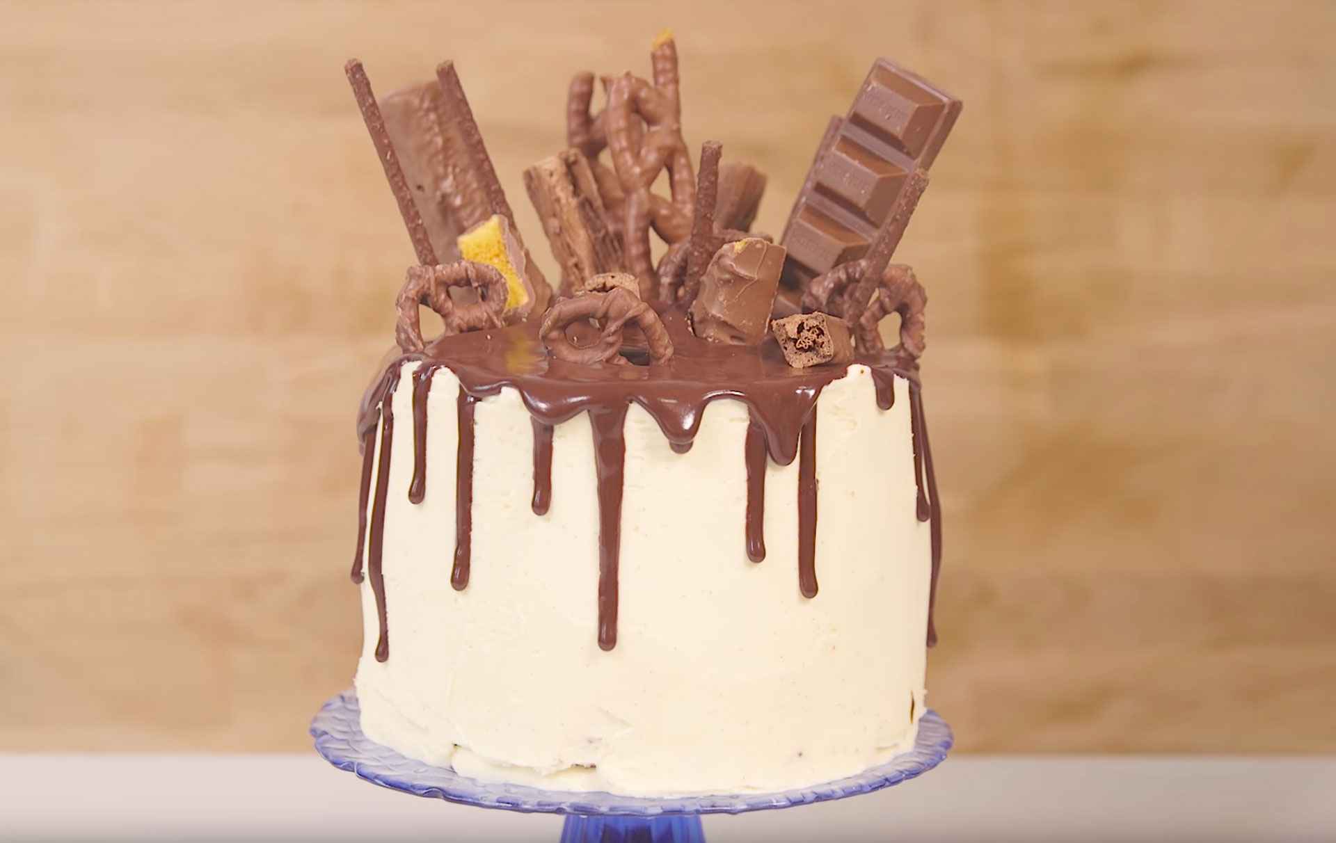 Ideia de bolo de chocolate decorado